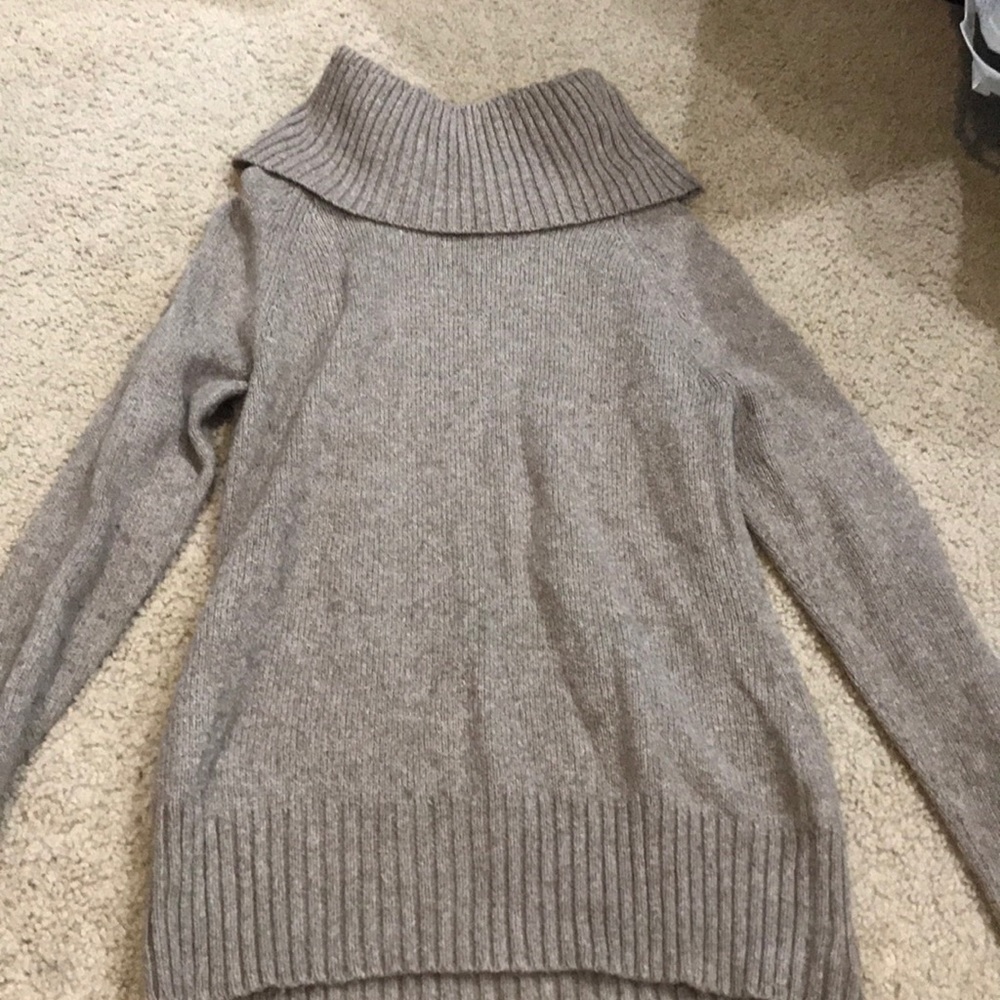 Brown turtle neck